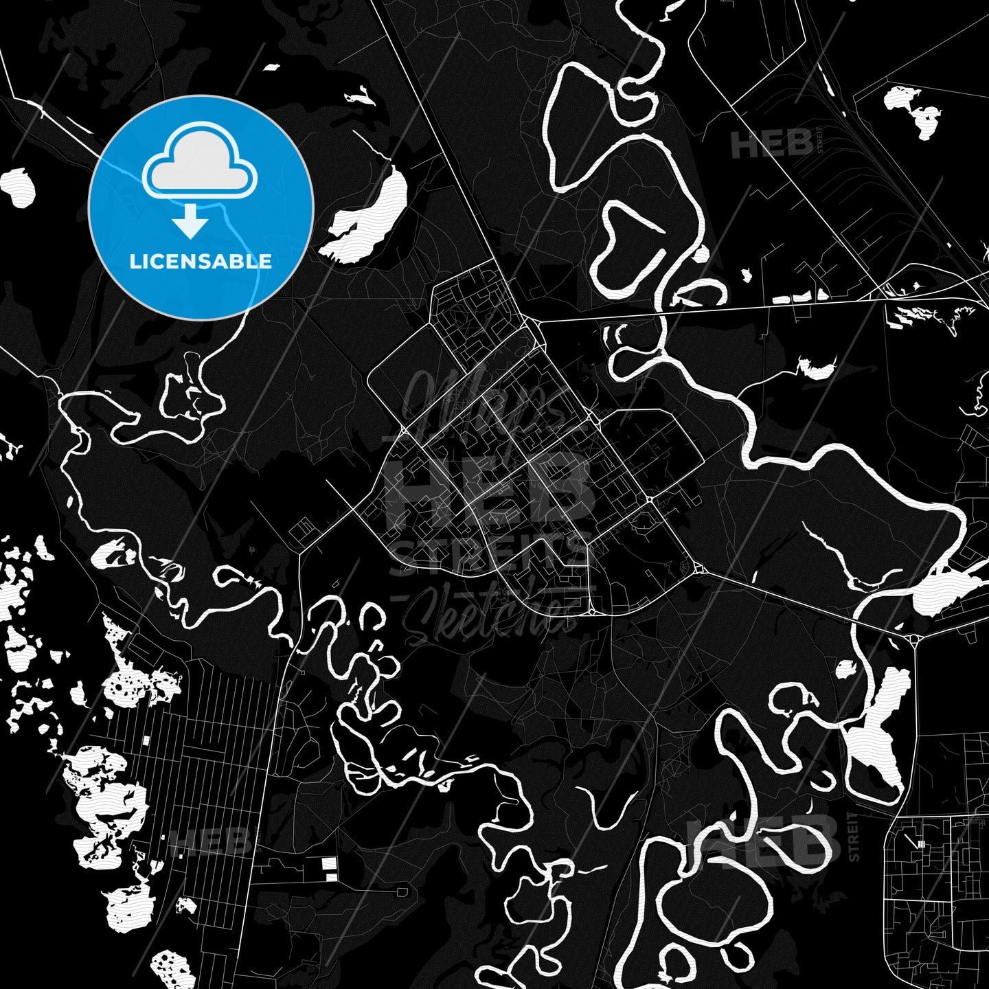 Kogalym, Russia PDF map