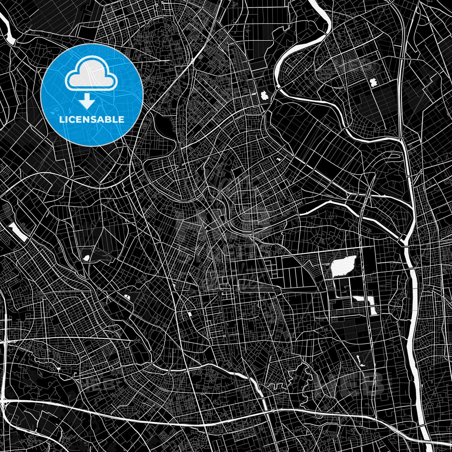 Koshigaya, Japan PDF map