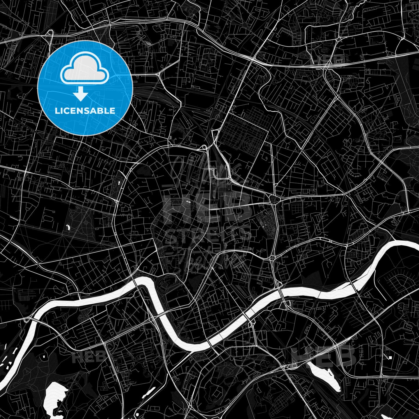 Kraków, Poland PDF map