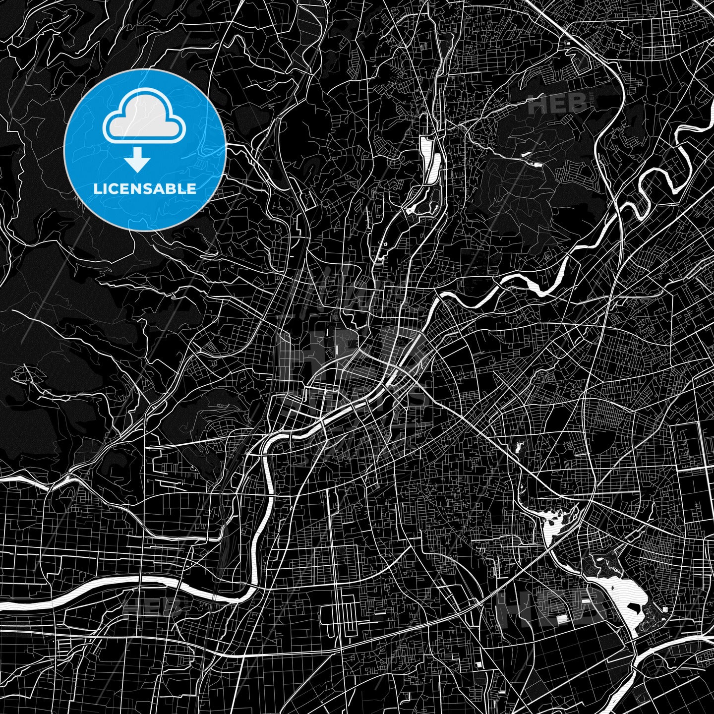 Kumamoto, Japan PDF map