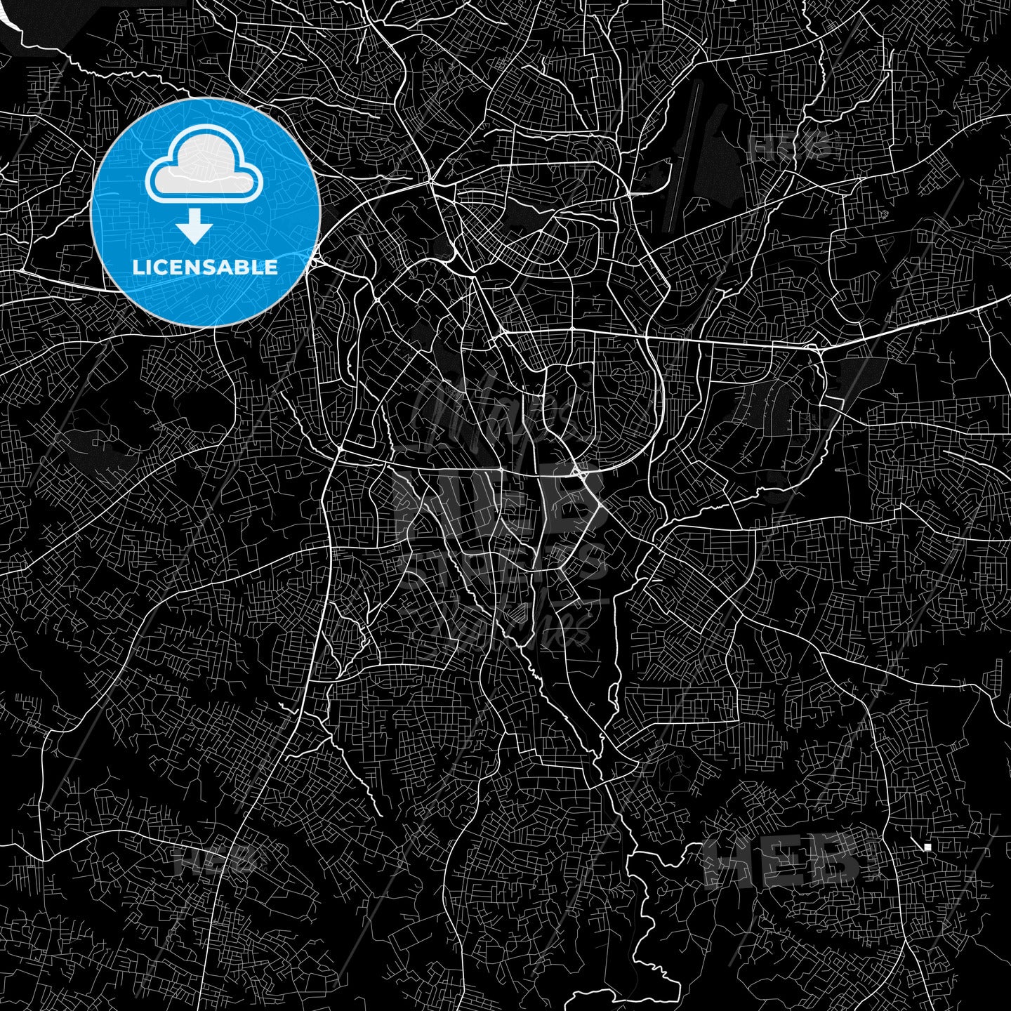 Kumasi, Ghana PDF map