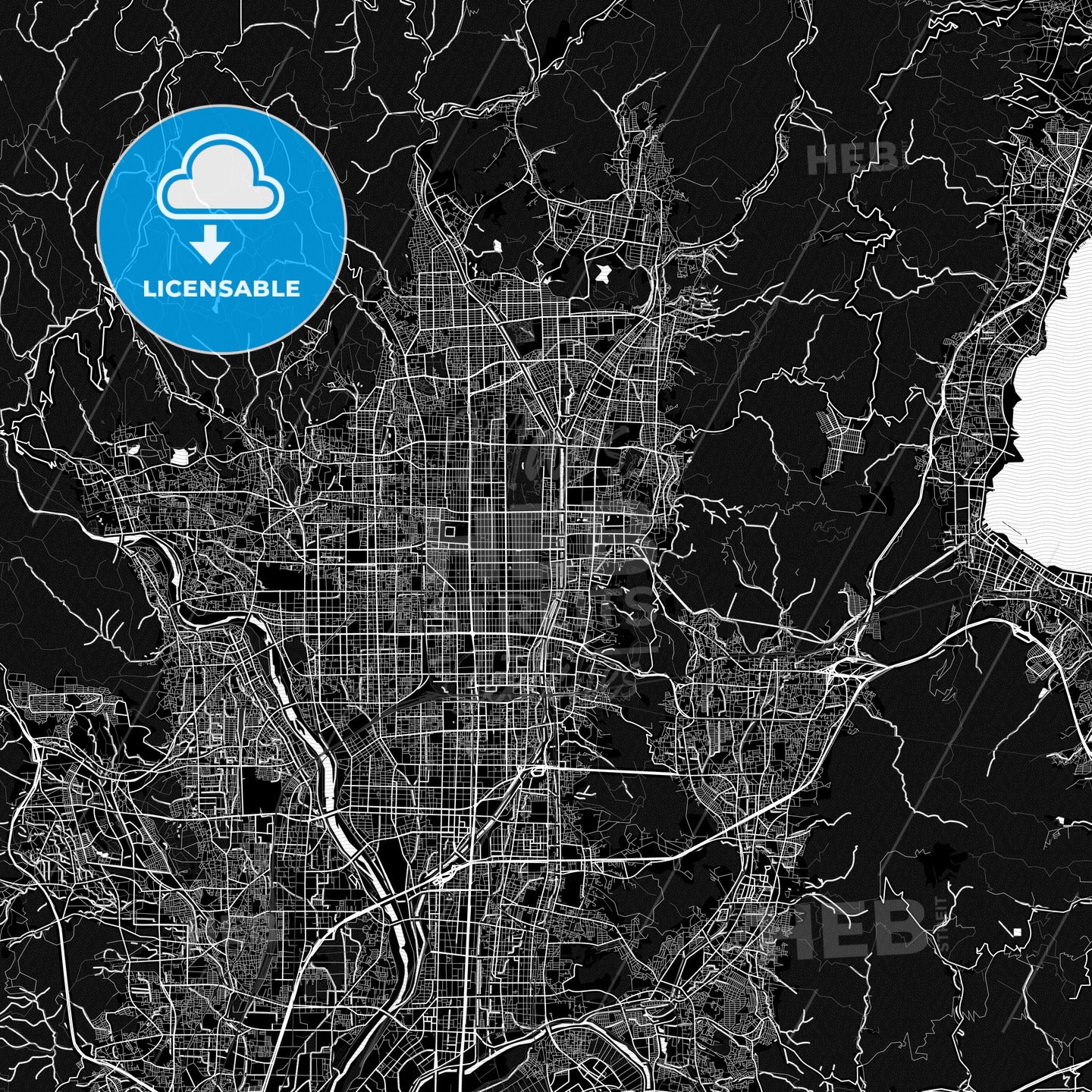 Kyoto, Japan PDF map