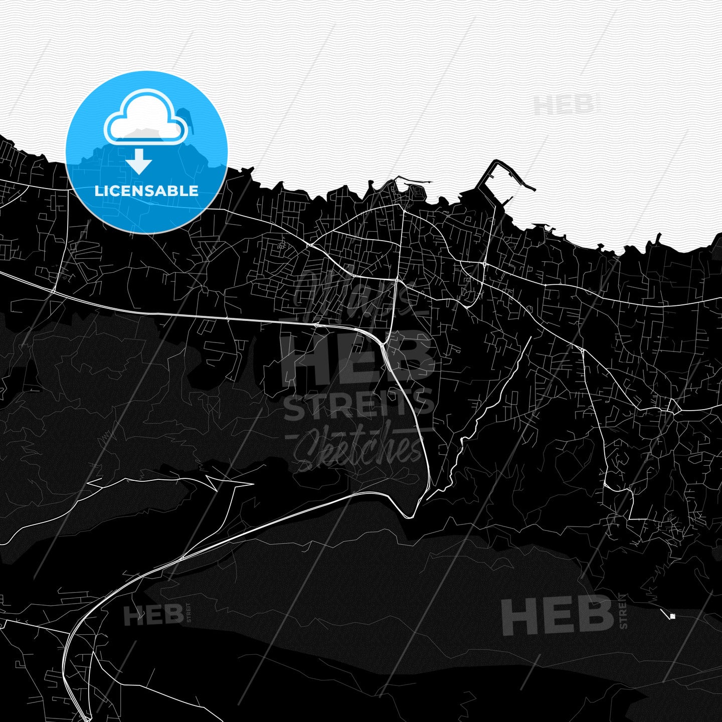 Kyrenia , Cyprus PDF map