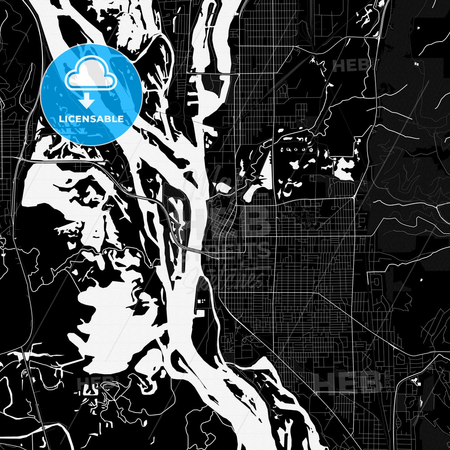 La Crosse, Wisconsin, United States, PDF map