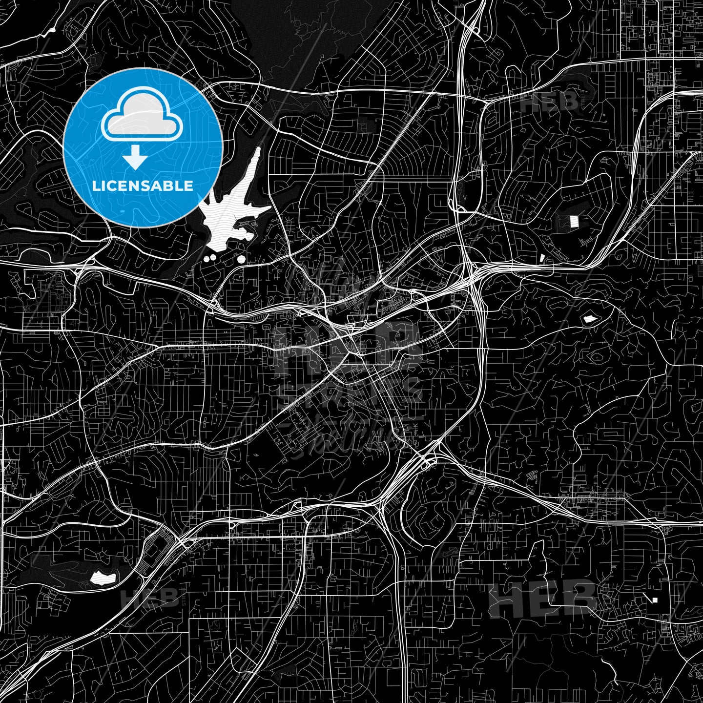 La Mesa, California, United States, PDF map