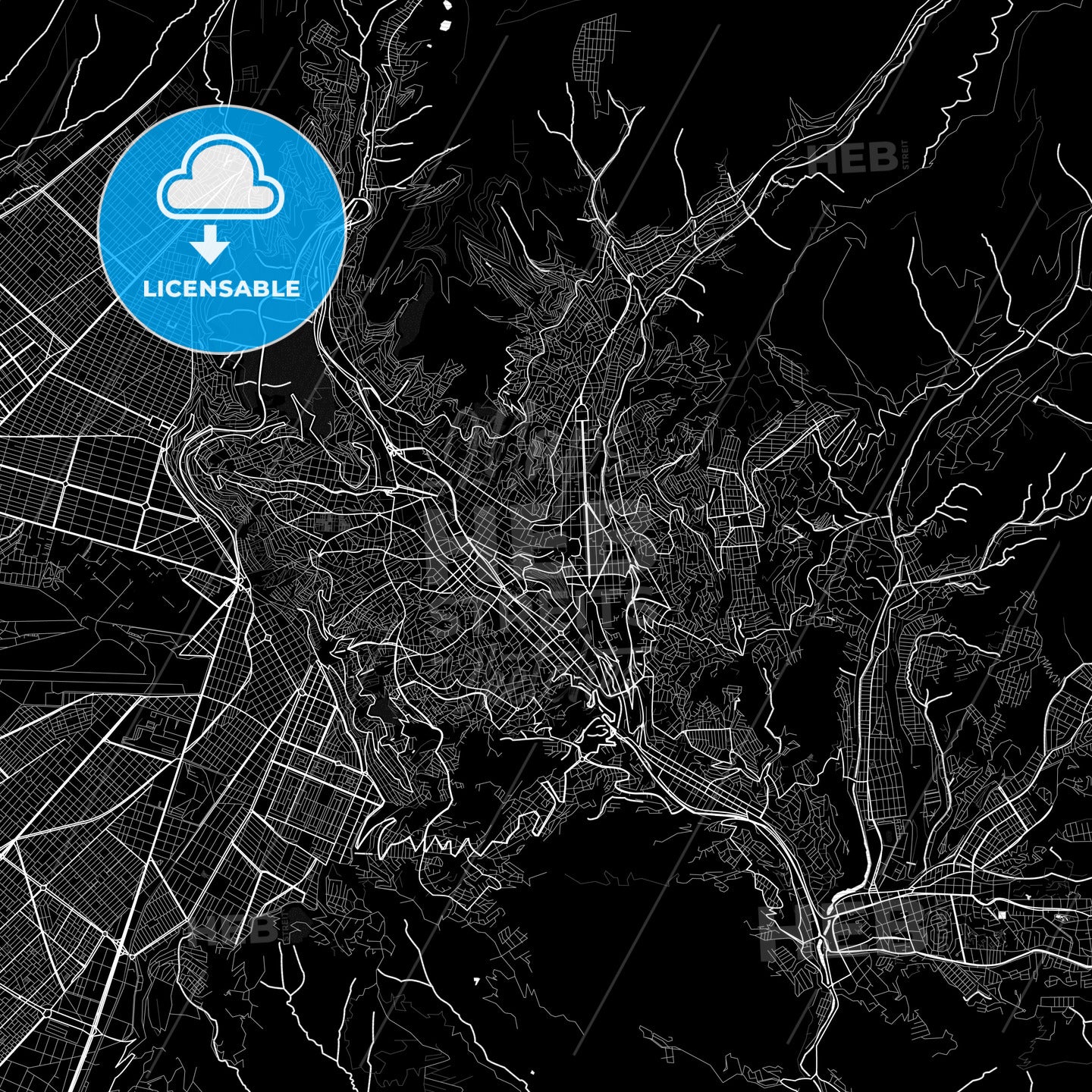La Paz, Bolivia PDF map