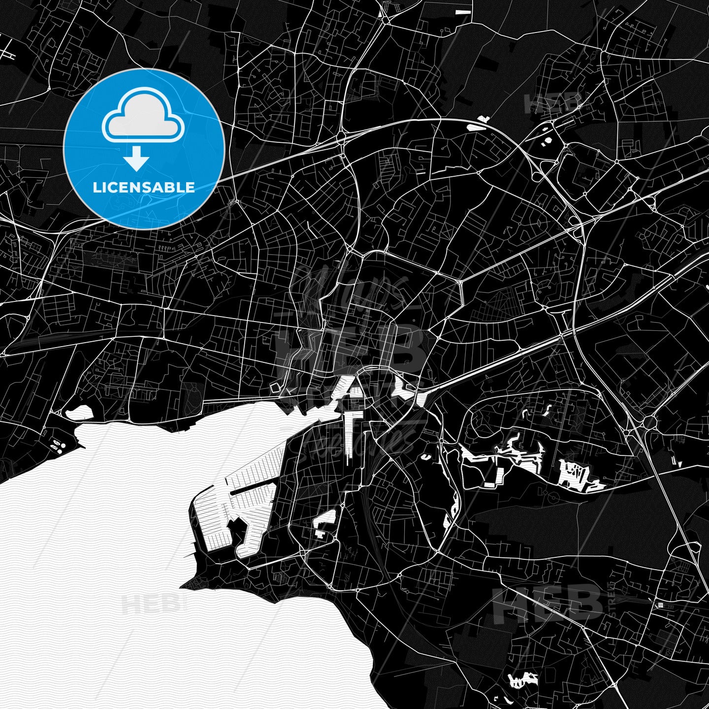 La Rochelle, France PDF map