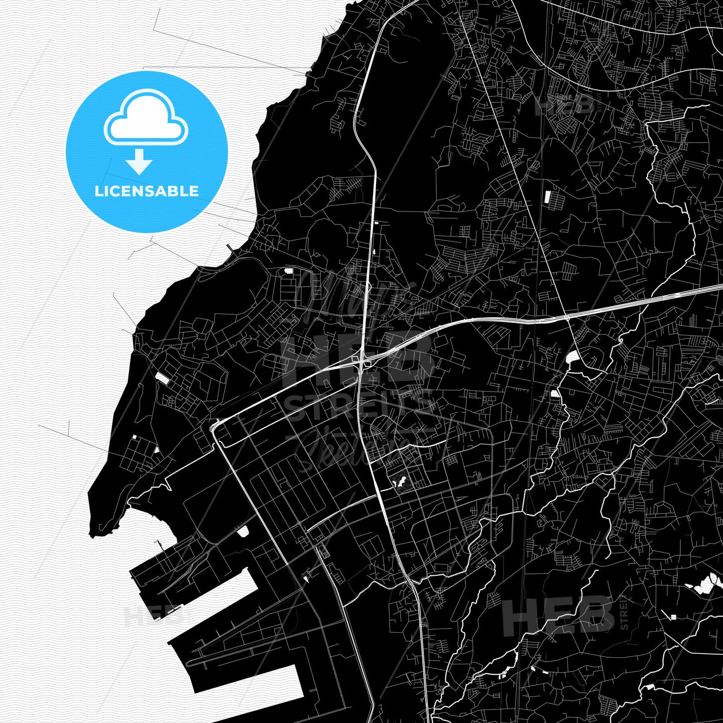 Laem Chabang, Thailand PDF map