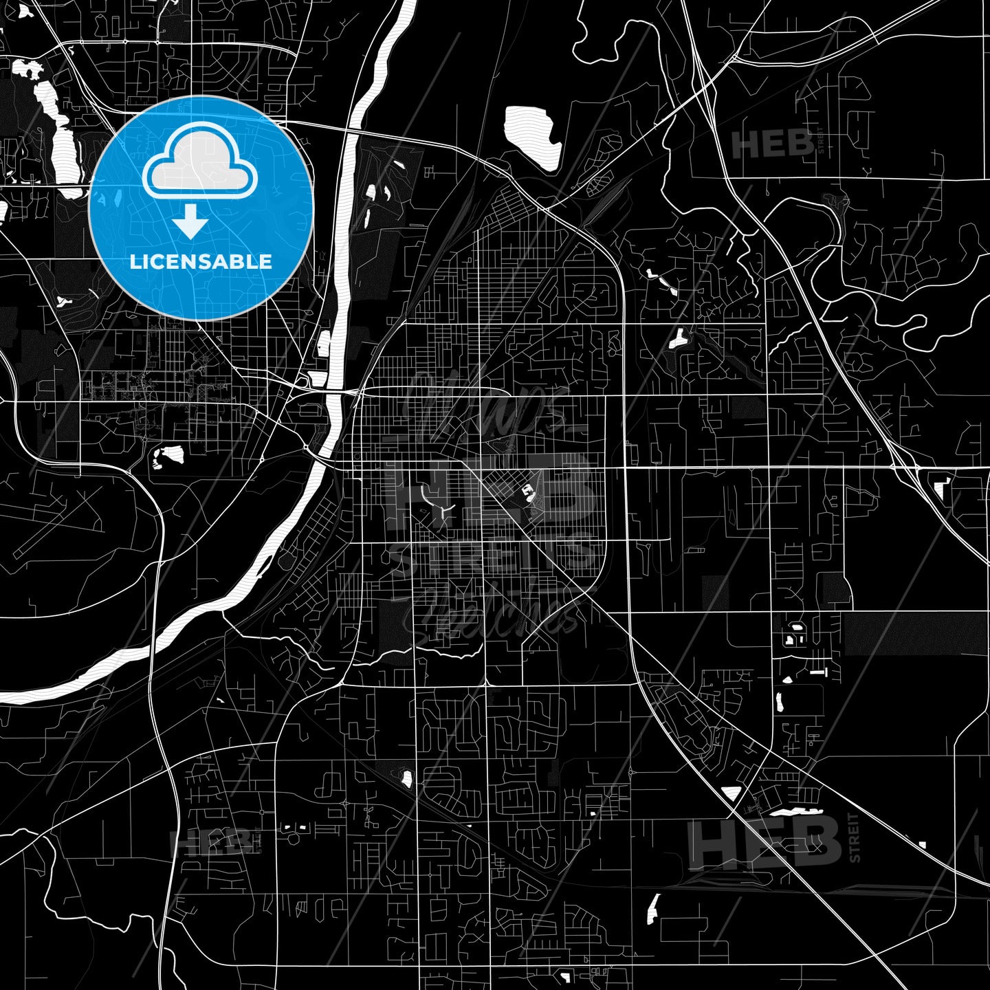 Lafayette, Indiana, United States, PDF map