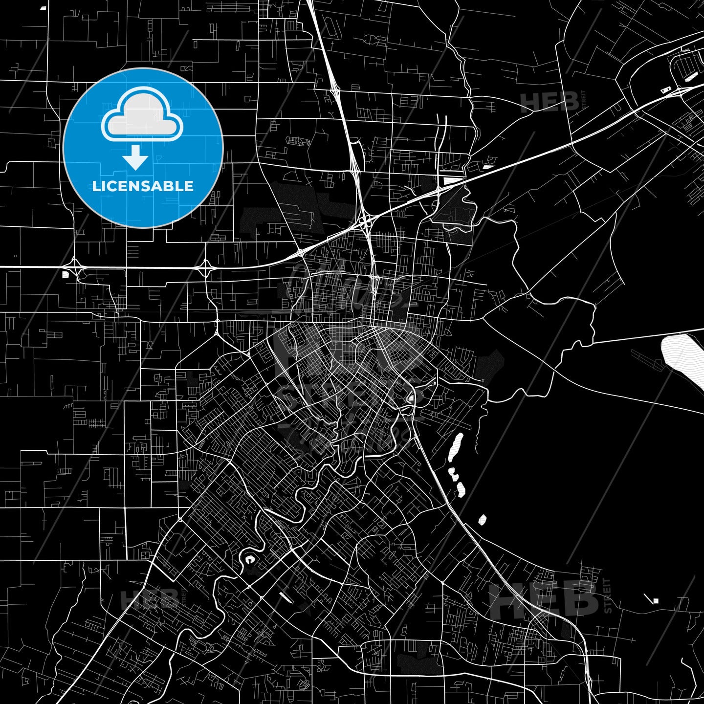 Lafayette, Louisiana, United States, PDF map