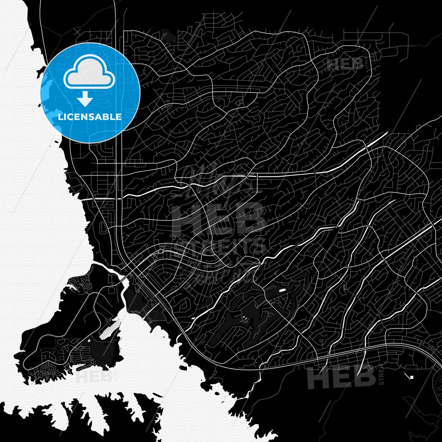 Lake Havasu City, Arizona, United States, PDF map