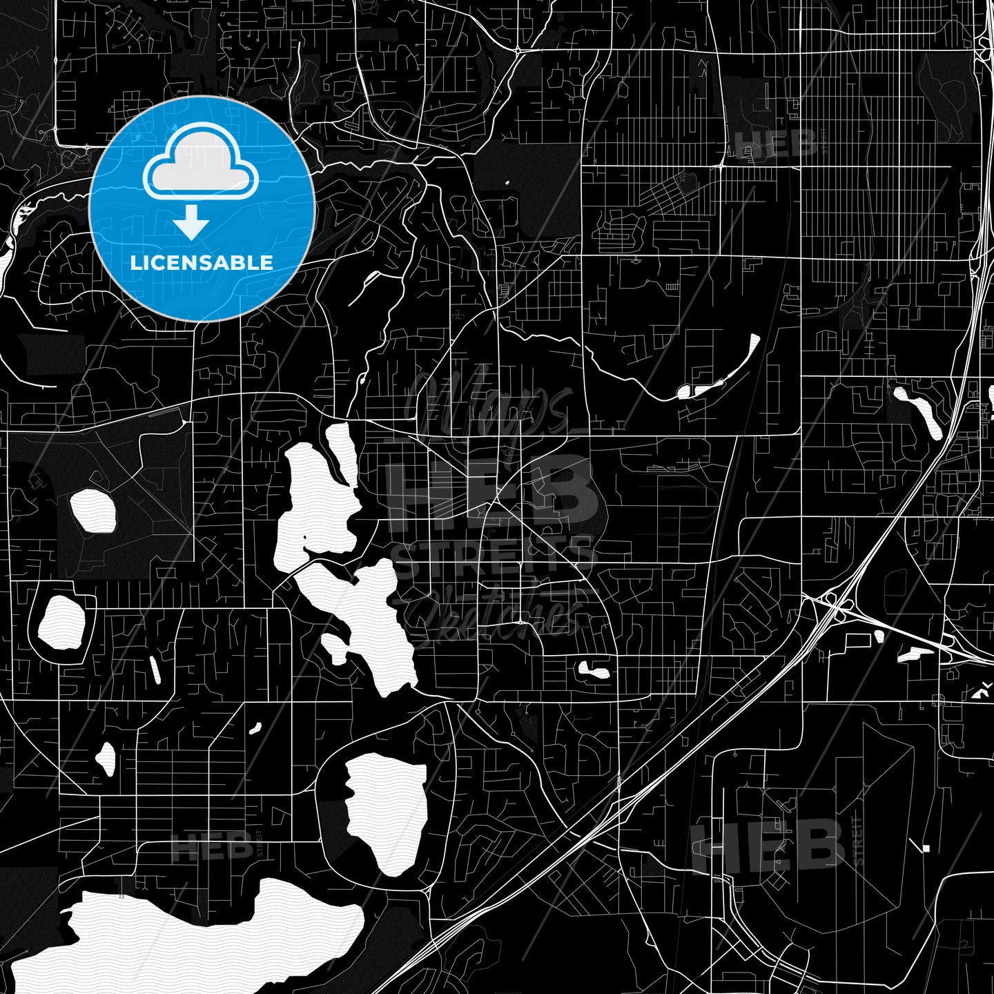 Lakewood, Washington, United States, PDF map
