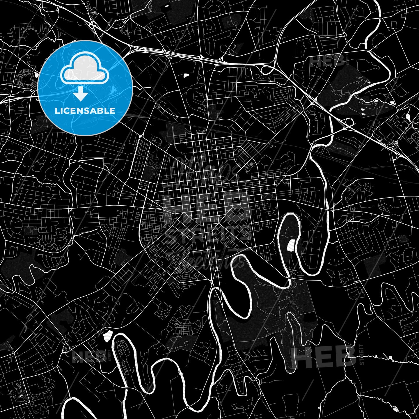 Lancaster, Pennsylvania, United States, PDF map