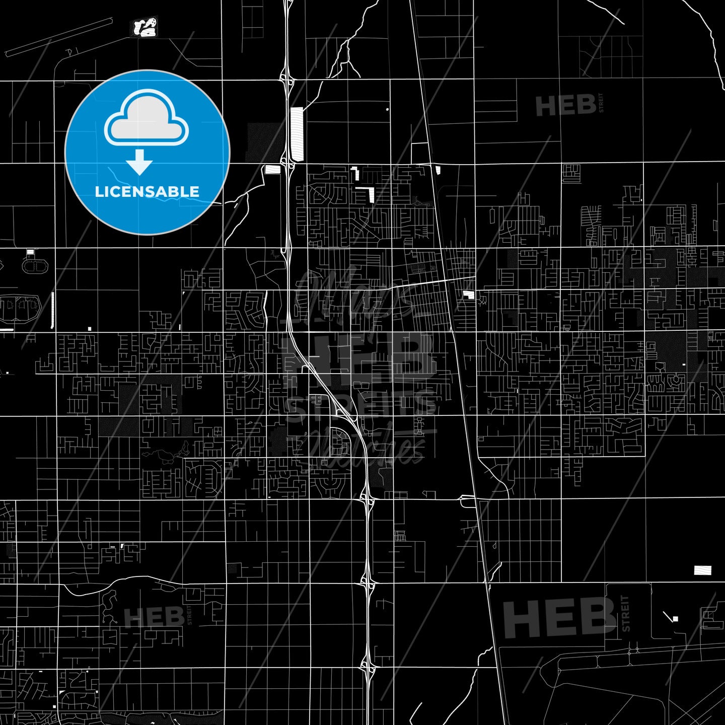 Lancaster, California, United States, PDF map