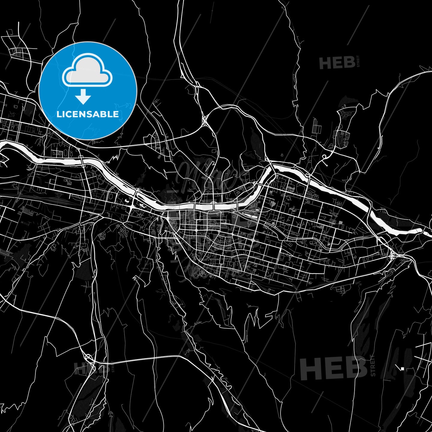 Lanzhou, China PDF map