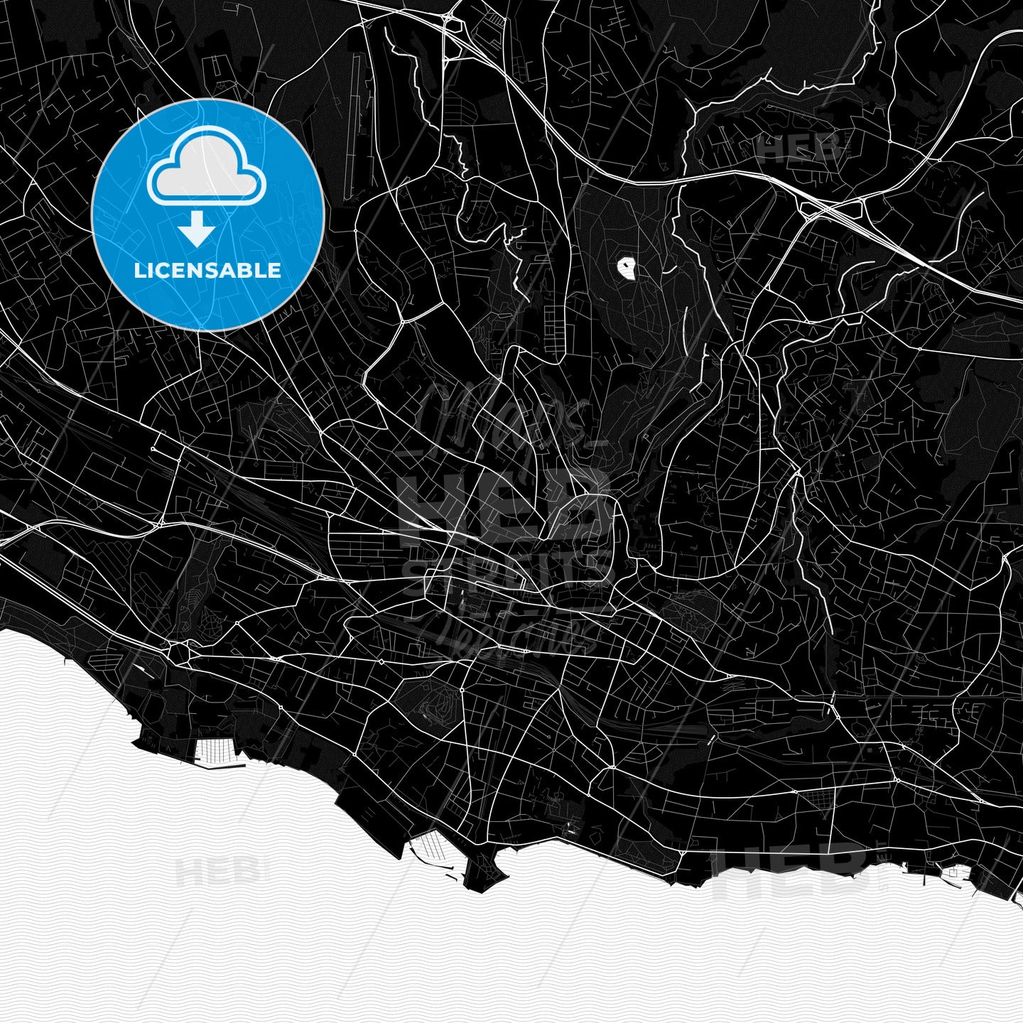 Lausanne, Switzerland PDF map