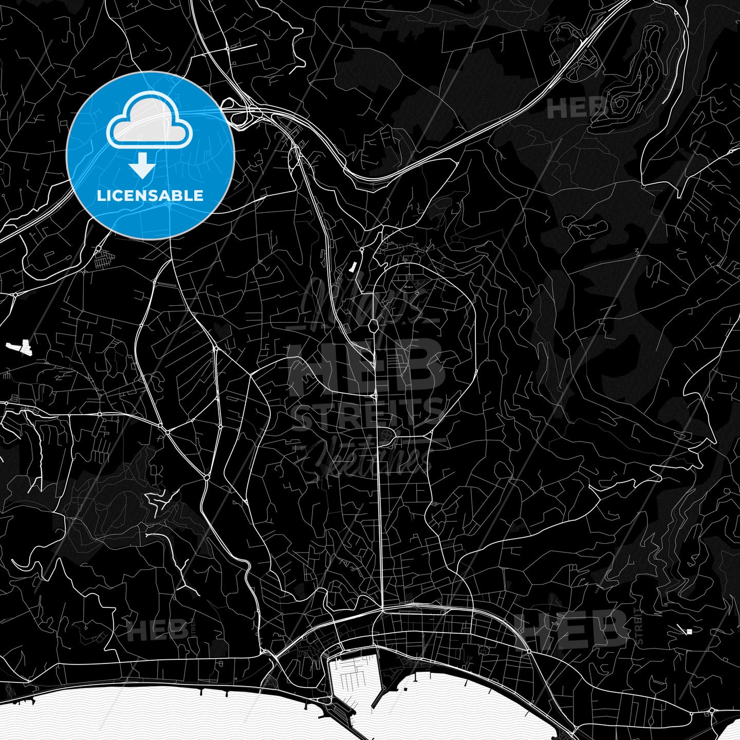 Le Cannet, France PDF map
