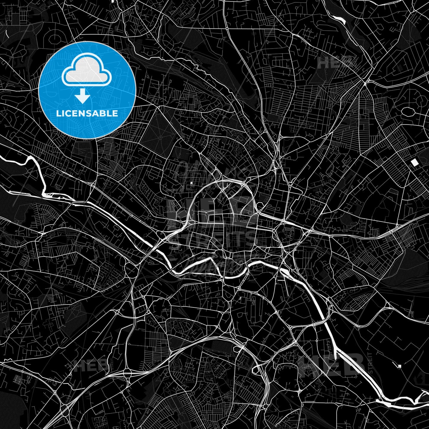 Leeds, England PDF map