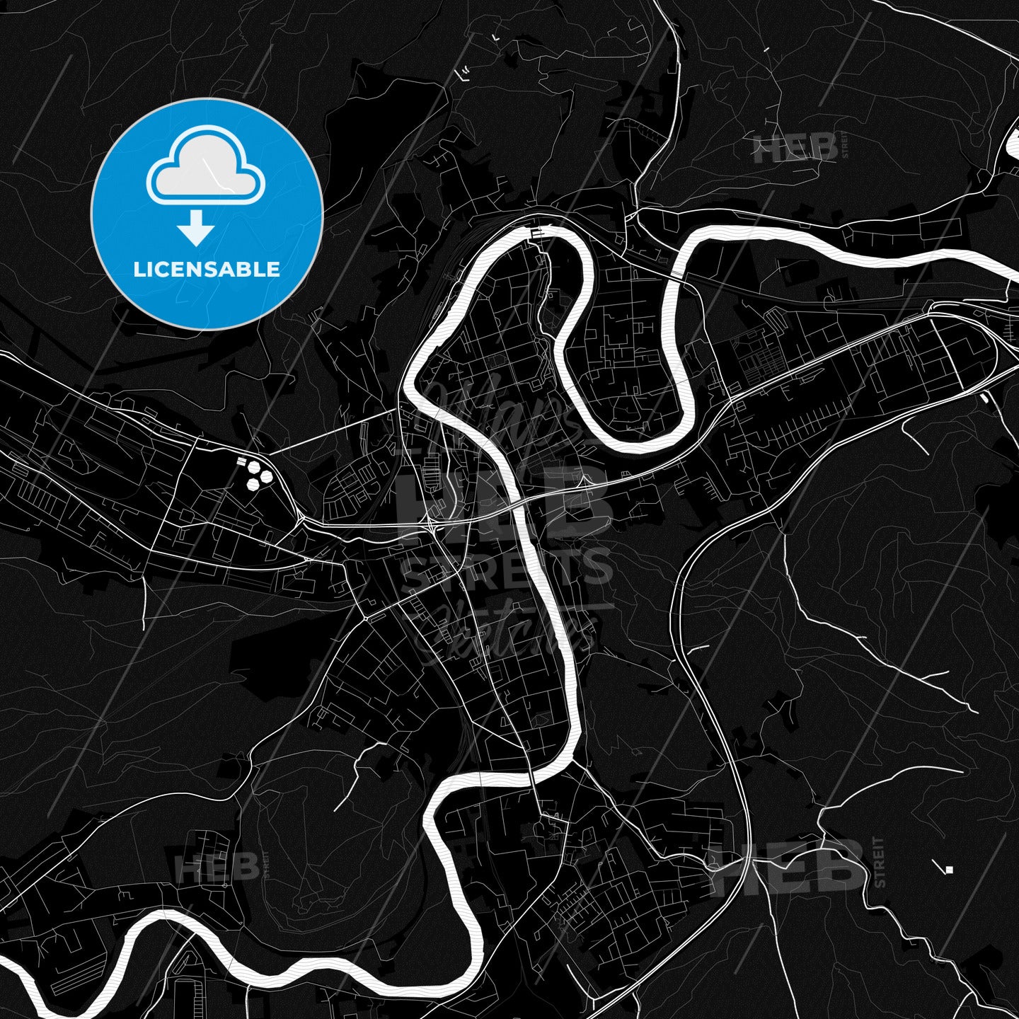 Leoben, Austria PDF map