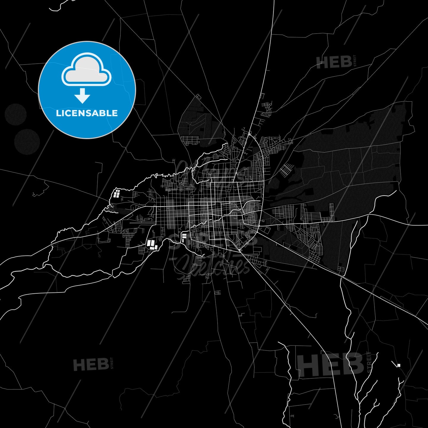 León, Nicaragua PDF map