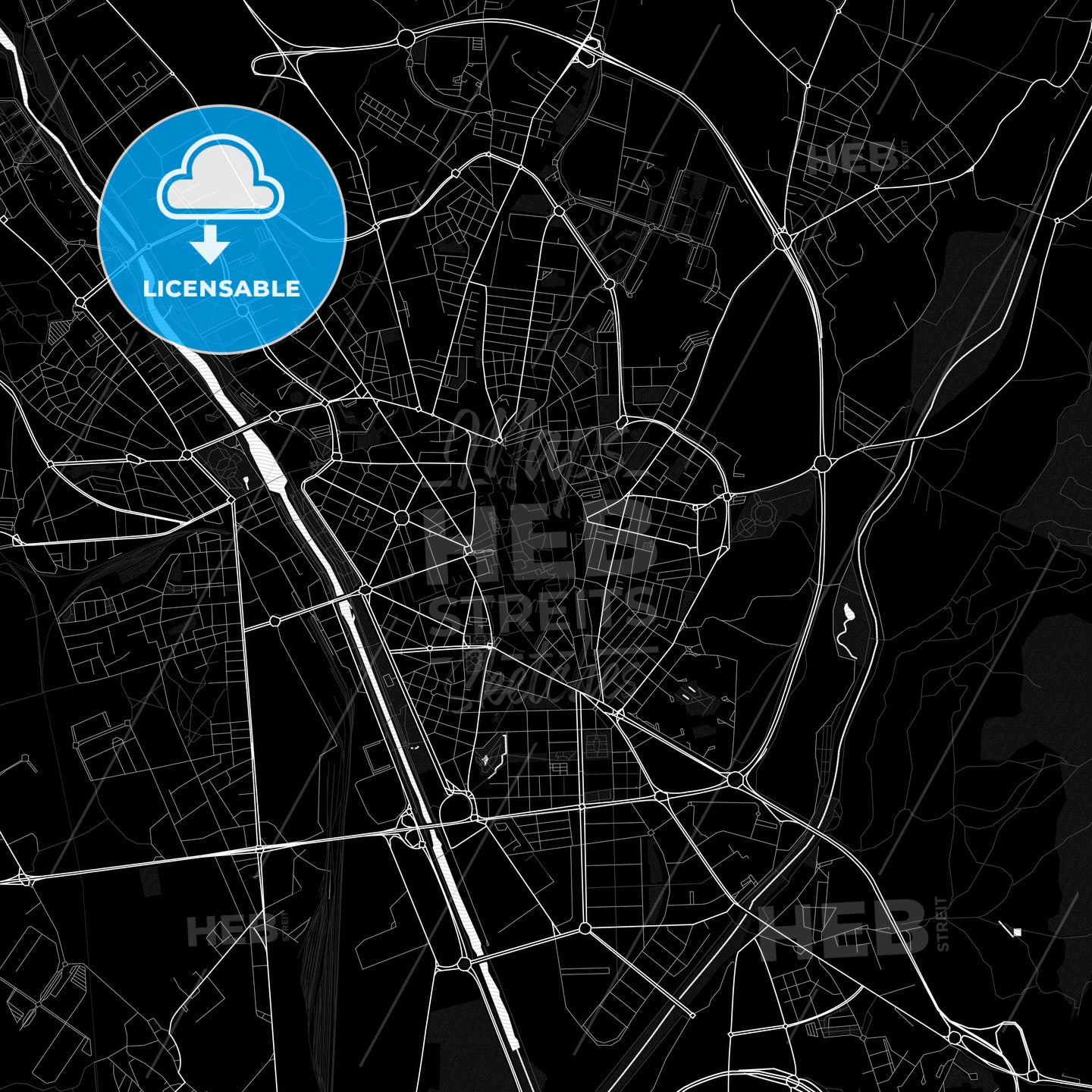 León, Spain PDF map