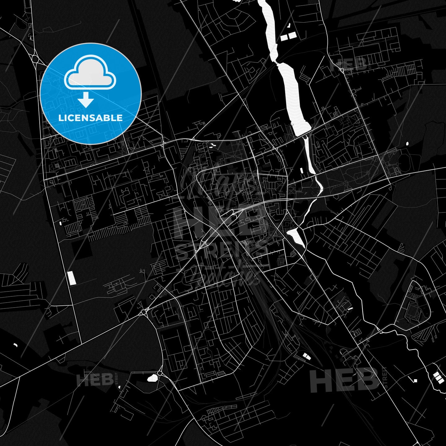Lida, Belarus PDF map