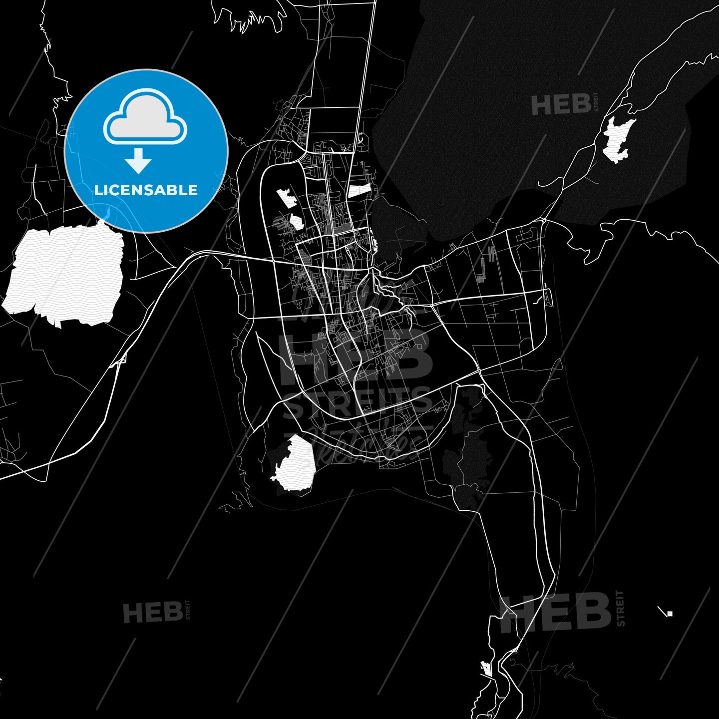 Lijiang, China PDF map