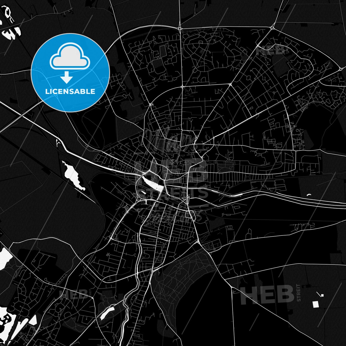 Lincoln, England PDF map