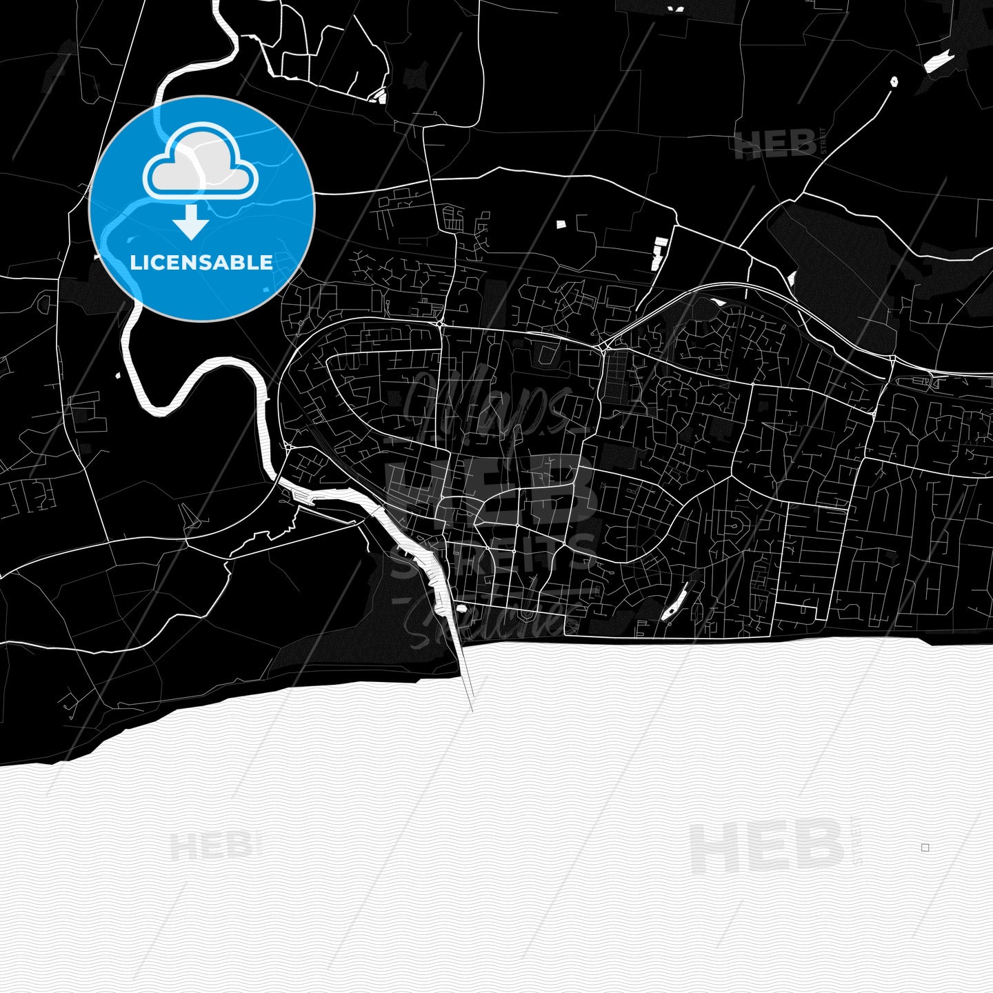 Littlehampton, England PDF map