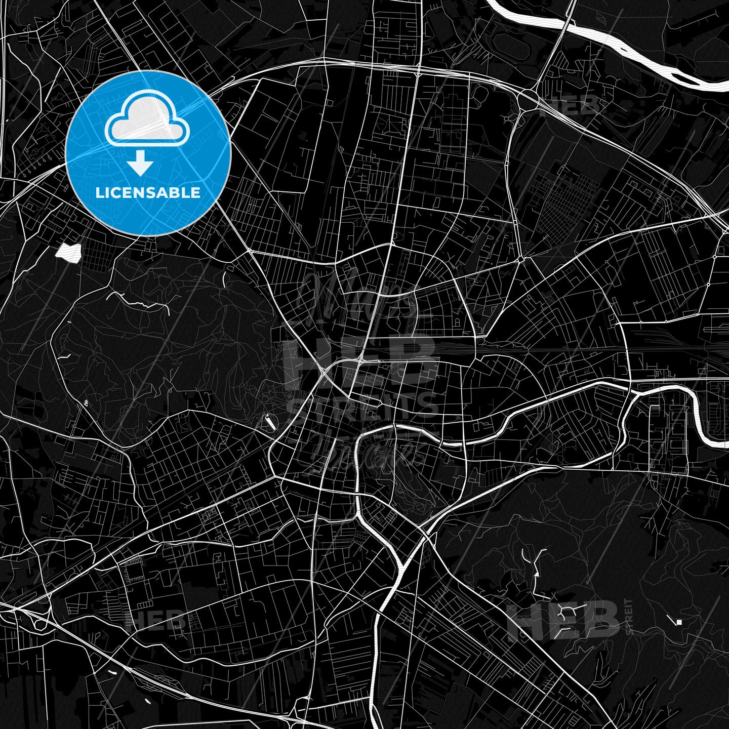 Ljubljana, Slovenia PDF map