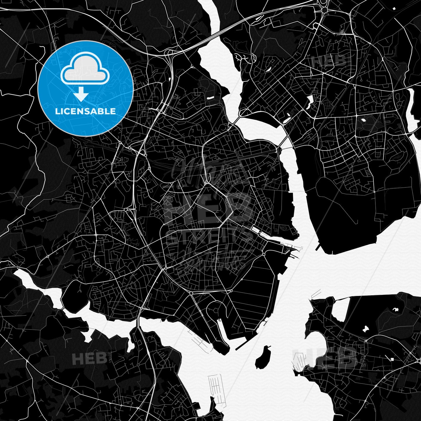 Lorient, France PDF map