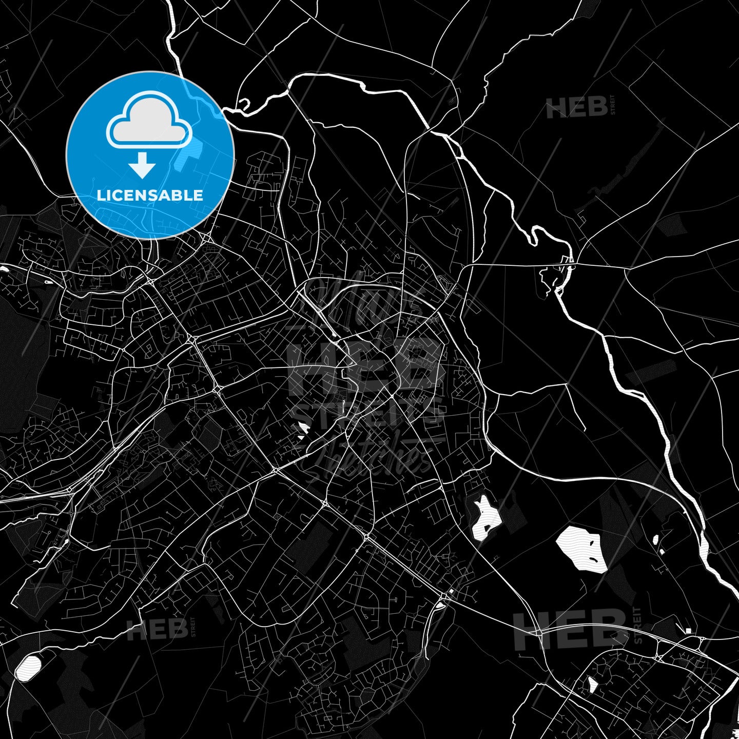Loughborough, England PDF map