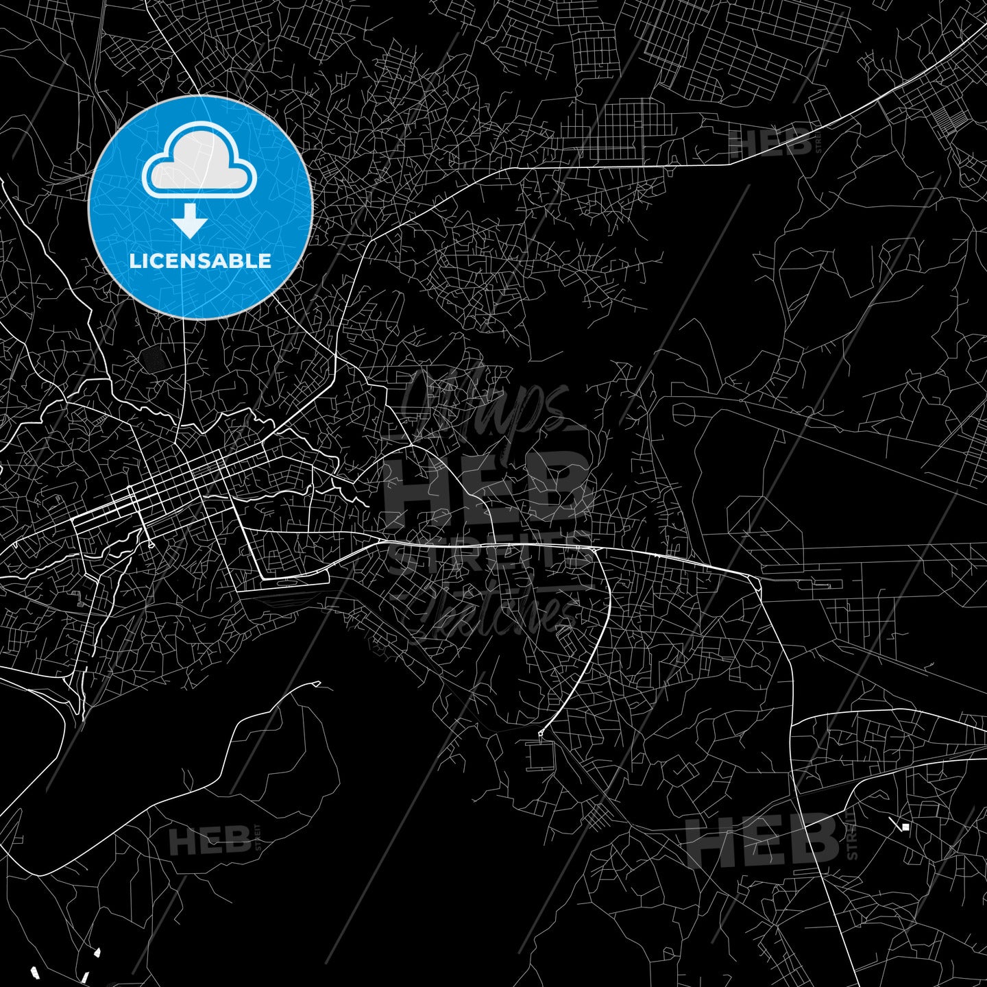 Lubango, Angola PDF map