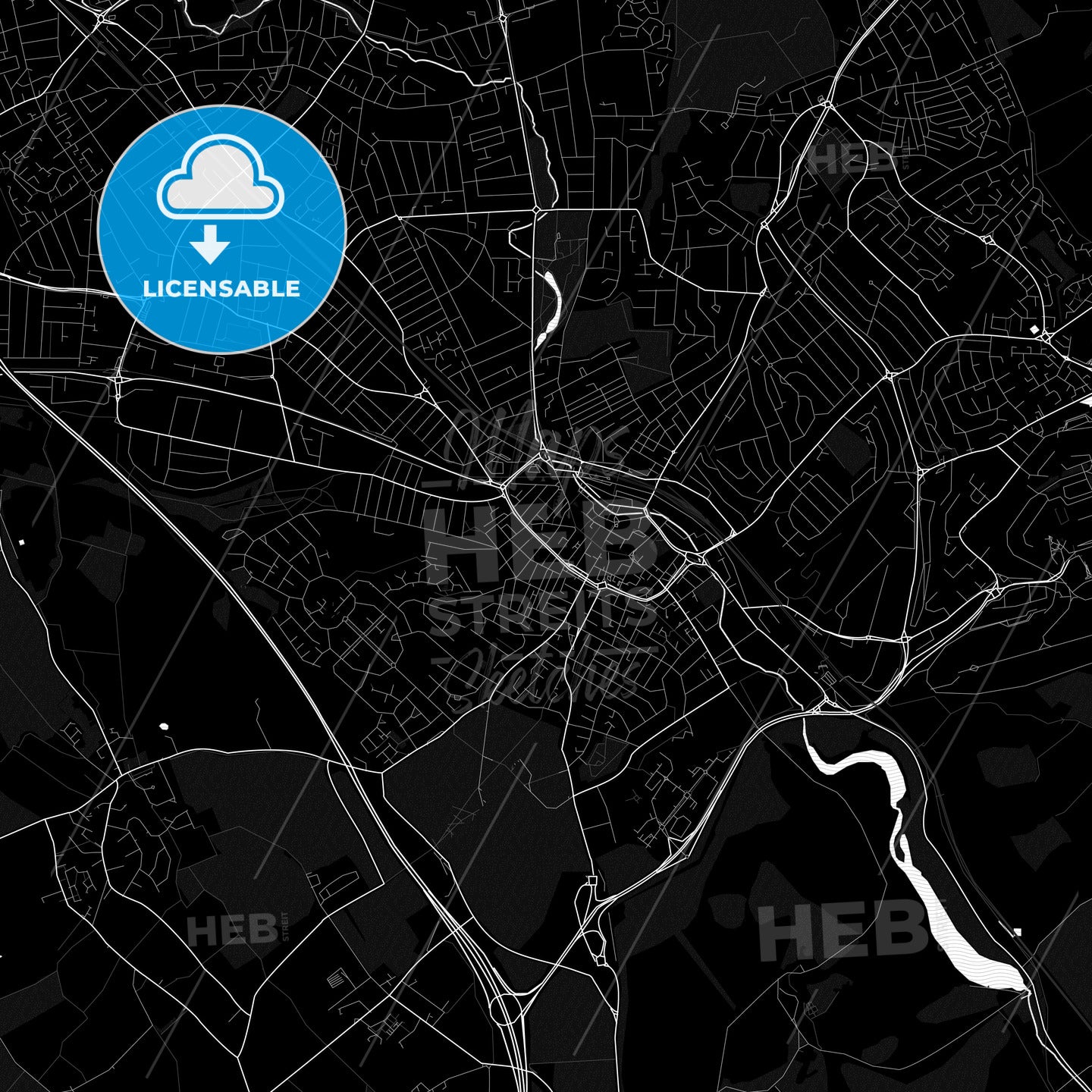 Luton, England PDF map