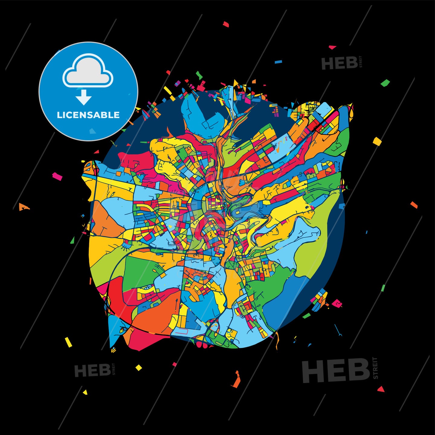 Luxembourg, Colorful Artmap