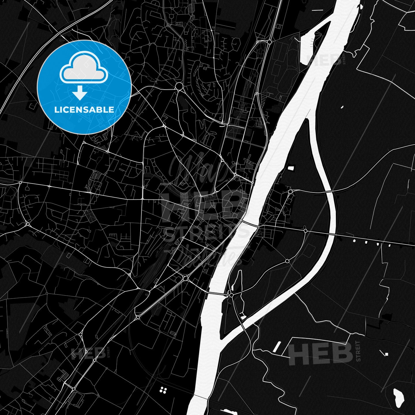 Mâcon, France PDF map