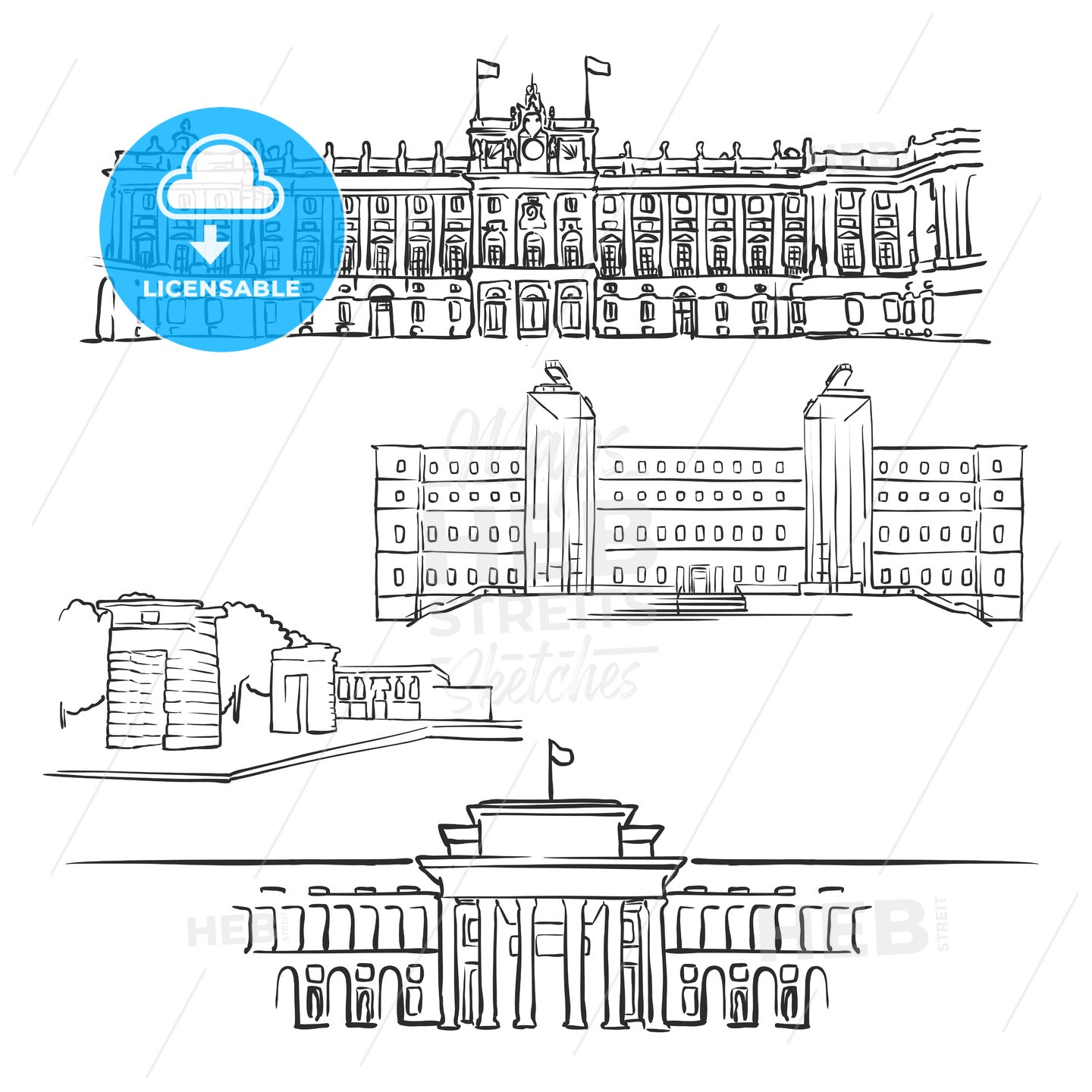 Madrid, Spain, Famous Buildings – instant download
