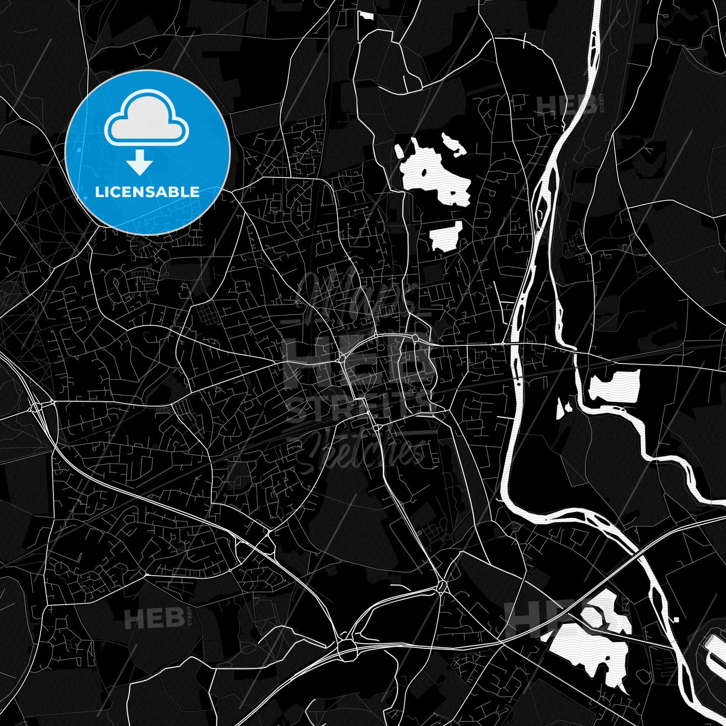 Maidenhead, England PDF map