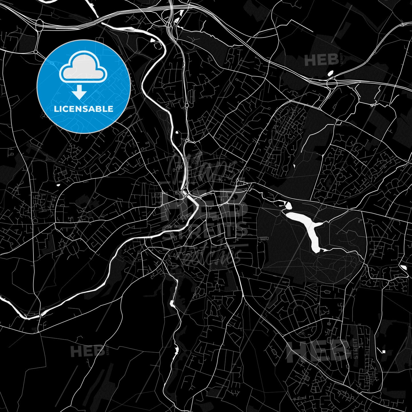 Maidstone, England PDF map