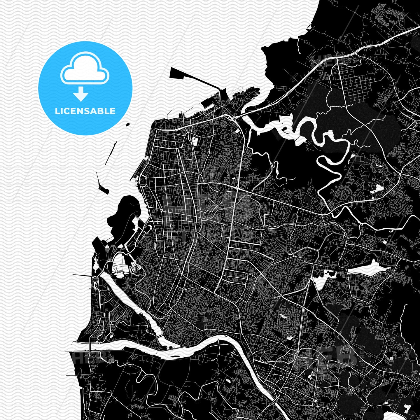 Makassar, Indonesia PDF map