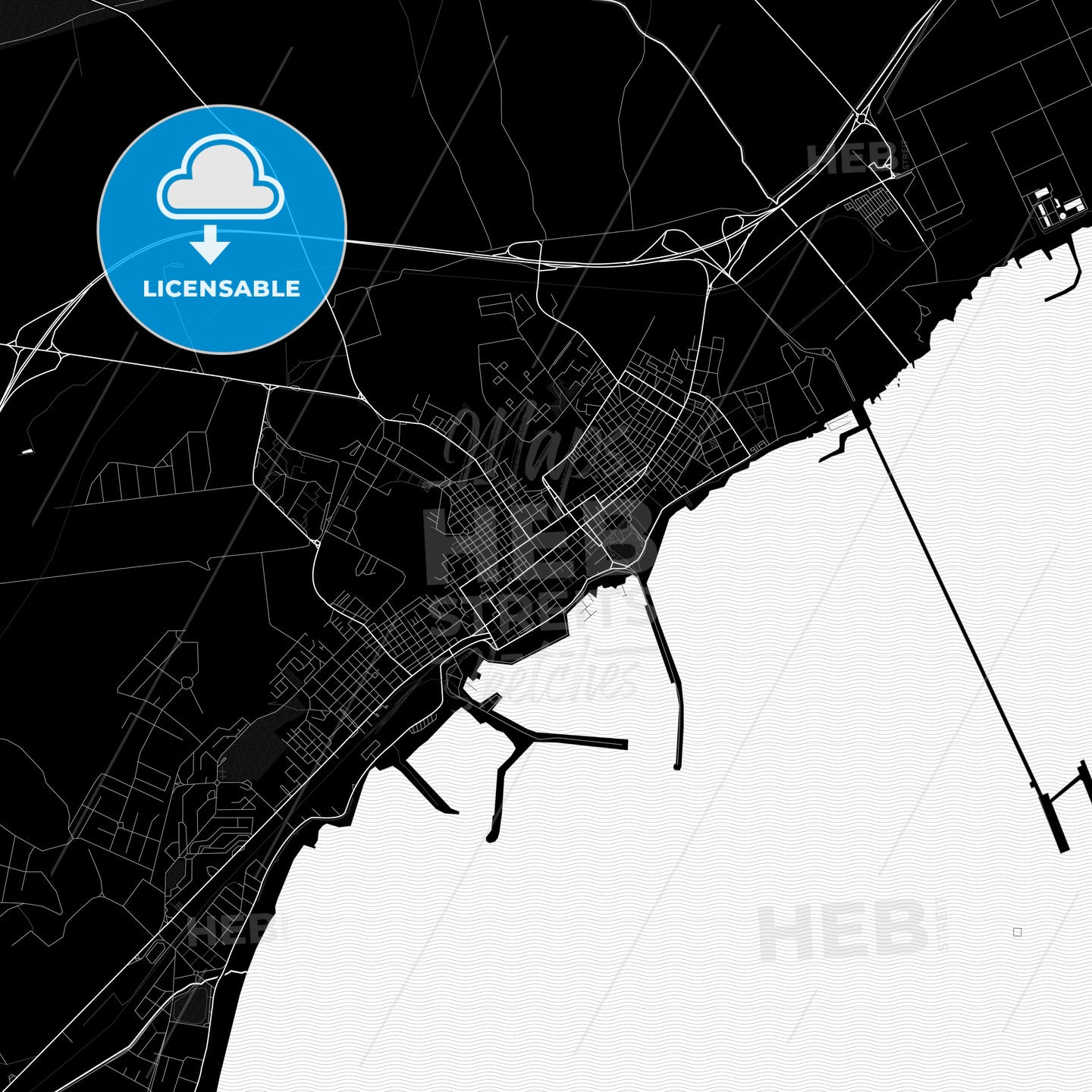 Manfredonia, Italy PDF map