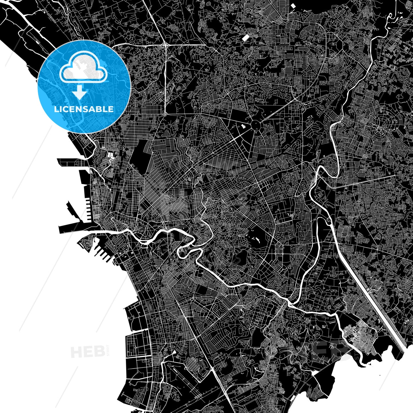 Manila Philippines map