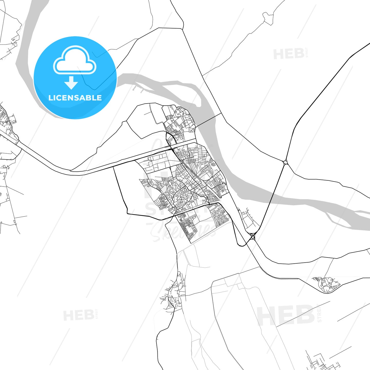 Map of Assiut, Asyut, Egypt