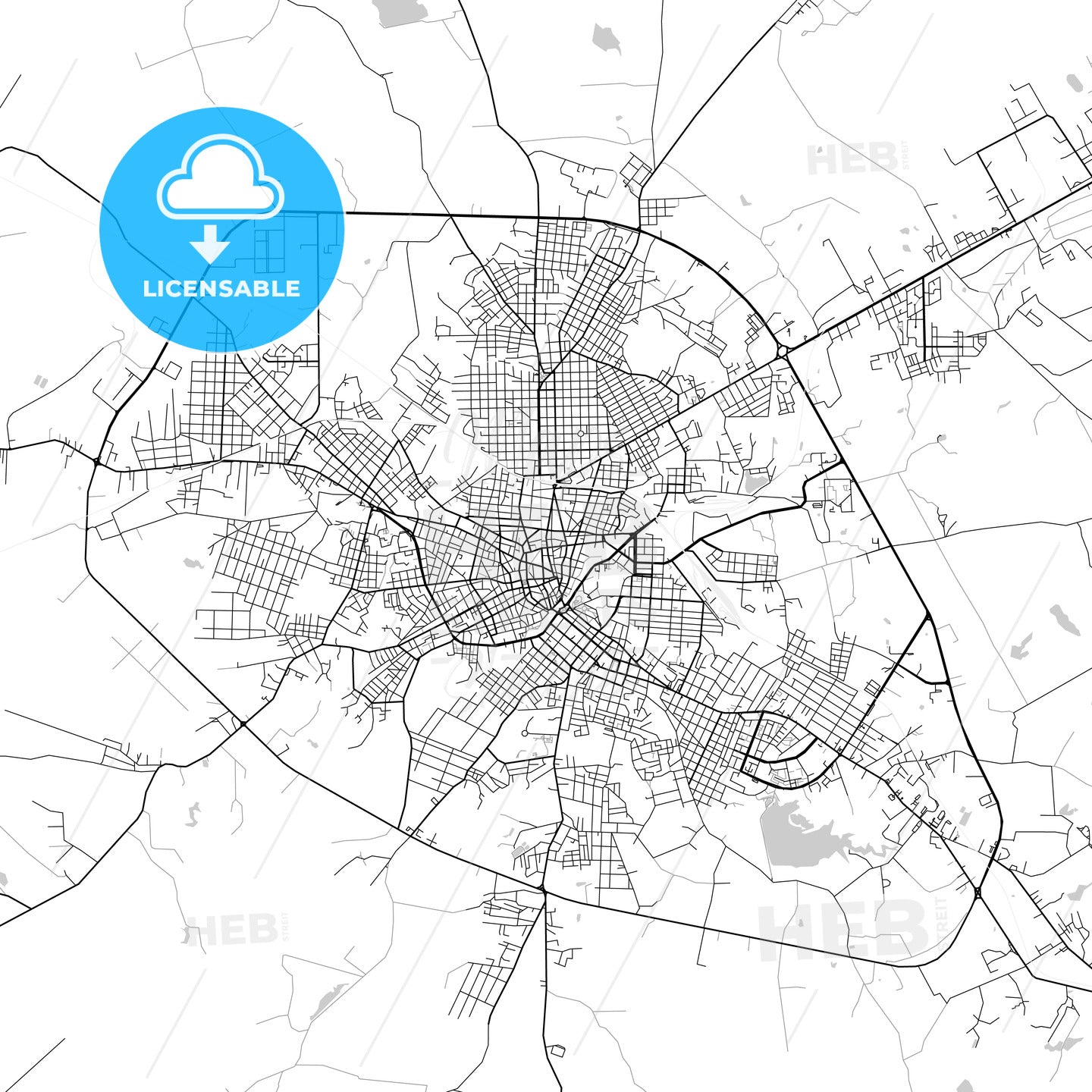 Map of Camagüey, Cuba