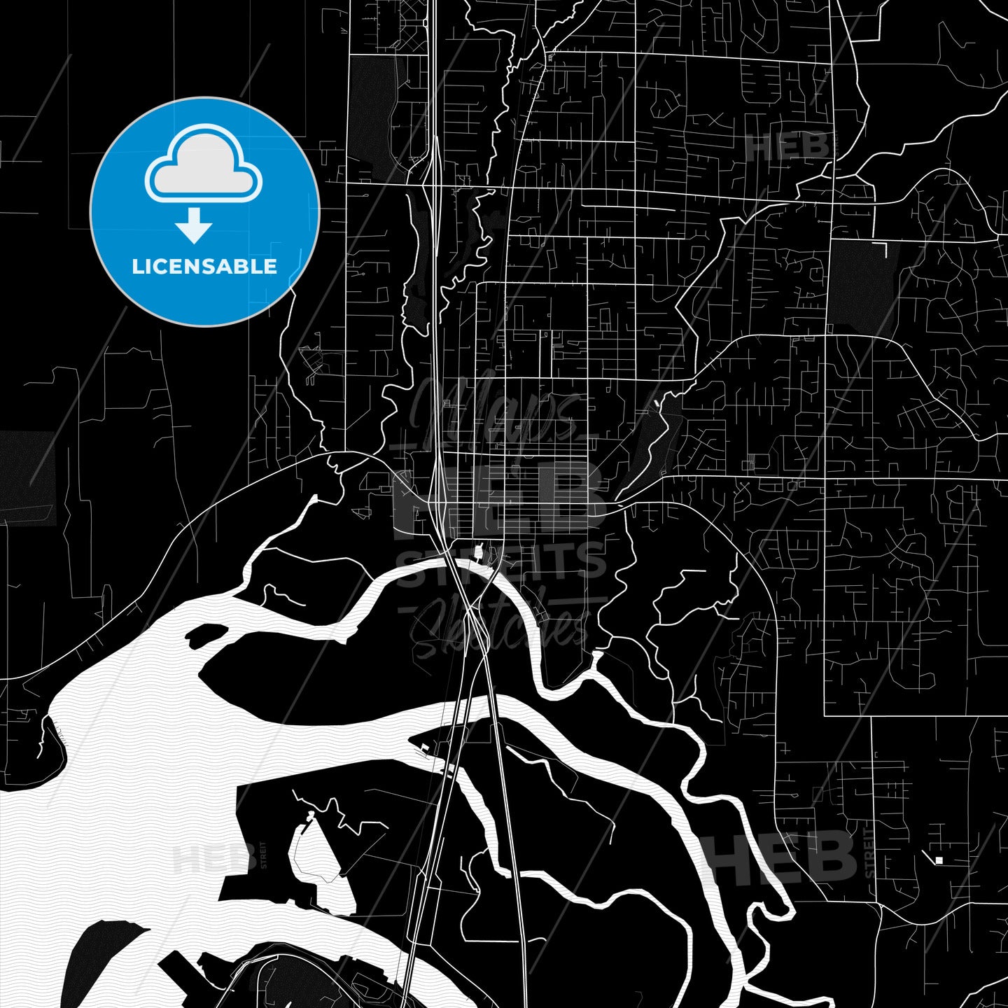 Marysville, Washington, United States, PDF map