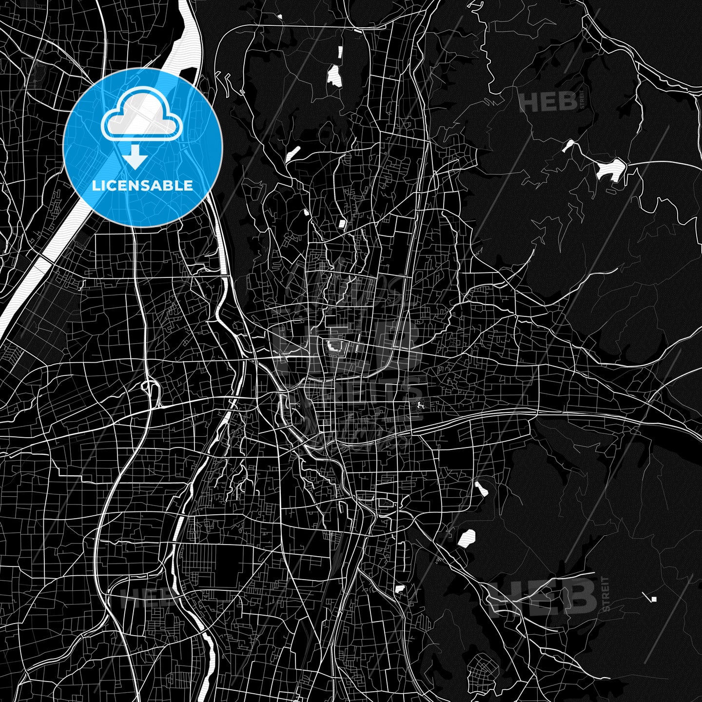 Matsumoto, Japan PDF map
