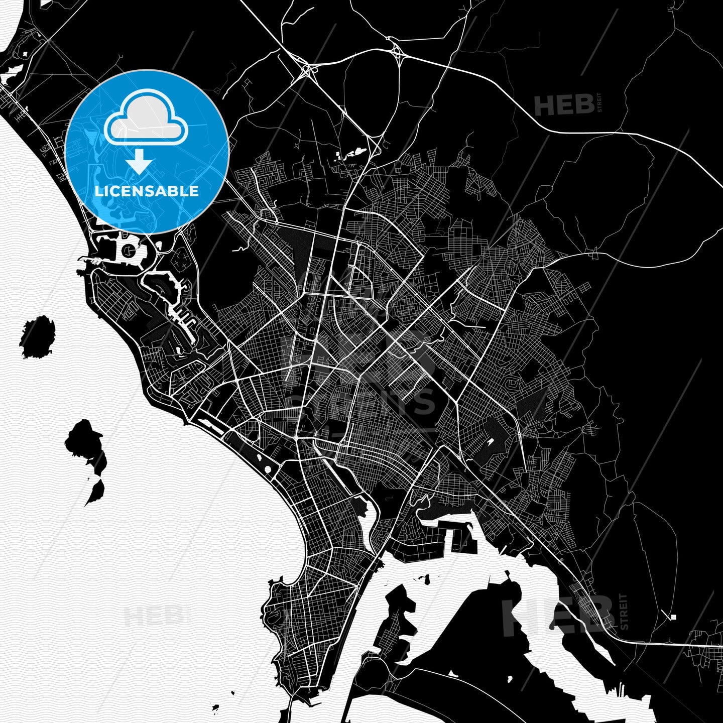 Mazatlán, Mexico PDF map