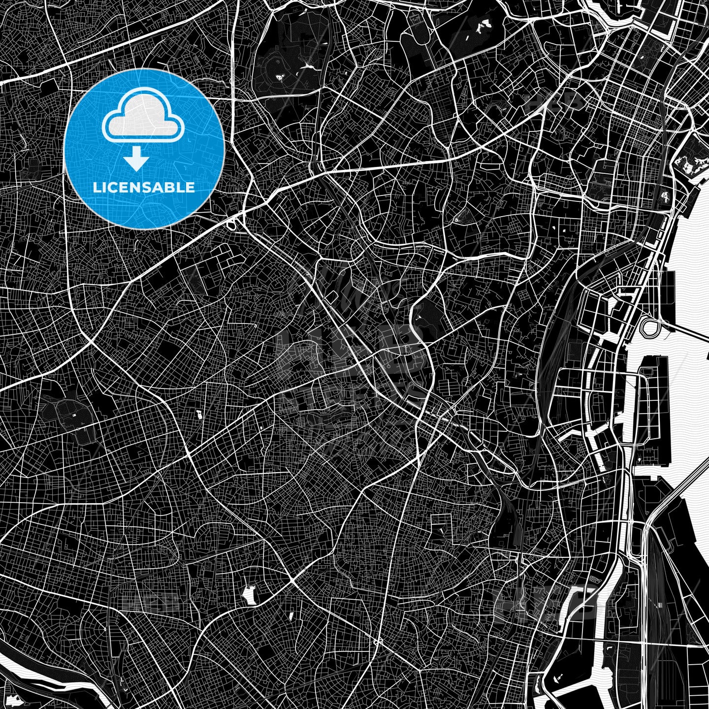 Meguro, Japan PDF map