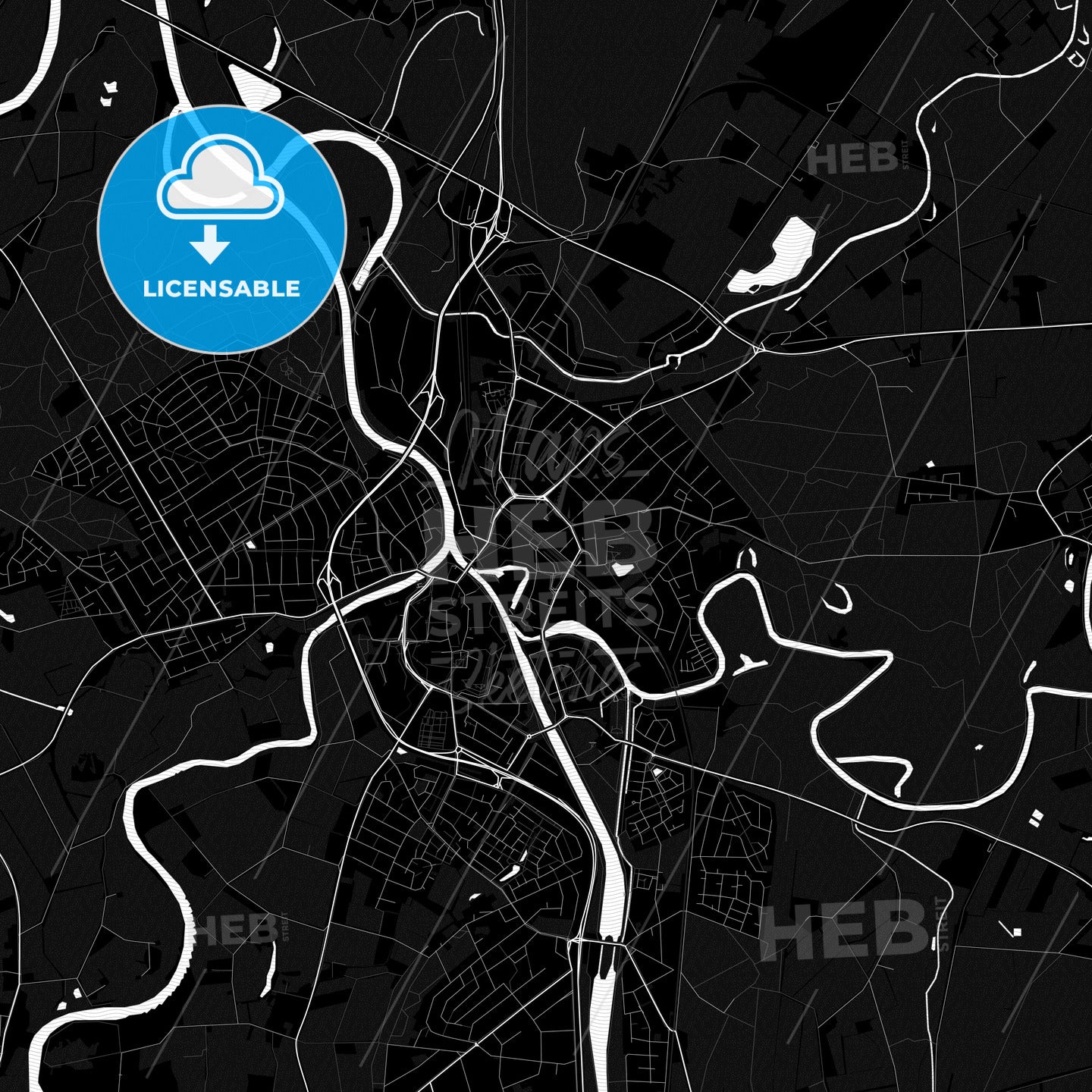 Meppen, Germany PDF map
