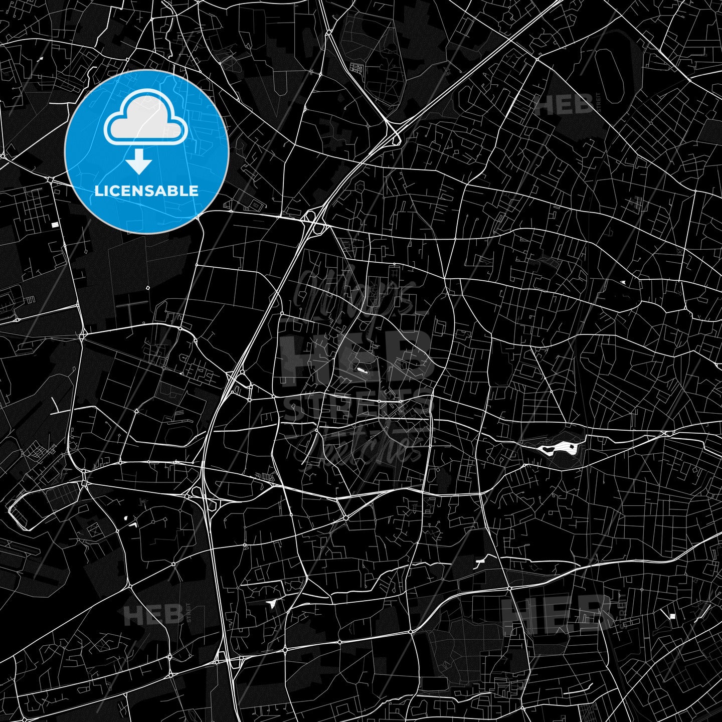 Mérignac, France PDF map